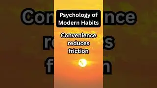 Convenience Reduces Friction but Also Removes Moments for Reflection #psychology #psychologyfacts