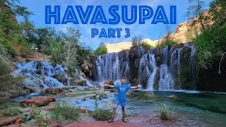 HAVASUPAI. PART 3. Little Navajo and Fifty Foot Falls. Helicopter Flight: Mission Impossible.