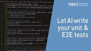 Test Case Generation | Let AI write your unit & E2E tests | TNG Technology Consulting