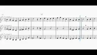God Rest Ye Merry Gentlemen, Arr. for Trumpet Trio (Musescore 4)