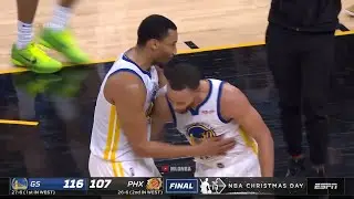 Steph Curry being carried by Otto Chamberlain in clutch time vs Suns 💣