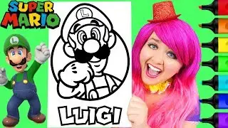 Раскраска Луиджи из Super Mario от Nintendo, раскраска маркерами Prismacolor | KiMMi THE CLOWN