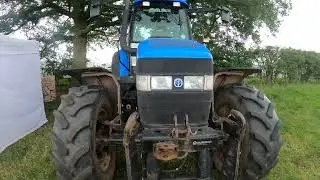 2003 New Holland TM140 7.5 Litre 6-Cyl Diesel Tractor (150 HP) at Great Rempstone Steam 2024