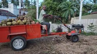 Husqvarna power weeder with trolley / coconut load / heavy weight