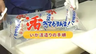 いか道楽活きてるまんま いか活造りの手順