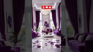 Purple living room ideas #shortsfeed #shorts #interiordesign #homedecor #livingroomideas #purple