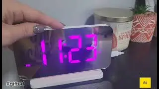 Great Mirrored Clock - Great holiday gift idea