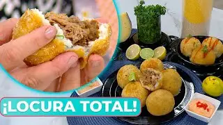ESPECTACULARES bombas de papa rellenas de asado: el paso a paso de Jime Monteverde y Luisa Albinoni