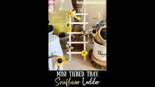 Mini Sunflower Tiered Tray Ladder - Summer - April 2022