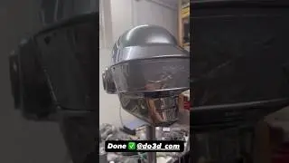 Handmade #Daftpunk helmet. 100% 3D printed custom prop #3dprinting #cosplay #party #fortnite #music