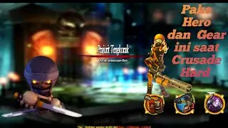 Lostsaga Origin Game Play - Solo Crusade Hard Cukup 1 Hero dan 3 Gear ini