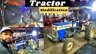 Swaraj 735 Tractor Modification | Music System Installation 🚗 6268777684