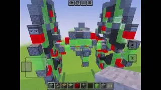Minecraft: Slime-block Tie fighter tutorial | Flying machine | Bedrock edition 