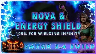 [D2R] Unstoppable Nova & Energy Shield Guide | Full Stats, Skills, Merc and Gear Options - D2R 2.4