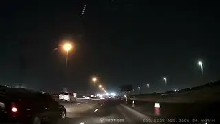 Drive on Sheikh Mohammed Bin Zayed Road at night light | UAE Highway Lights & Traffic 4K