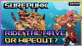 Surfpunk Gameplay - First Impression of This Co-op Roguelite Surf 'n Slash