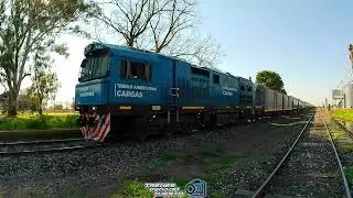 CRRC 9422 PASANDO LENTAMENTE POR SAN EDUARDO CON UN VACÍO. (2025) #trenesargentinoscargas 