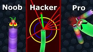 NOOB vs PRO vs HACKER in Slither.io #3