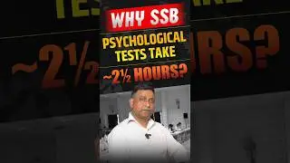 Why SSB Psychological Tests Take 2.5 Hours? #ssb #psychology #viral