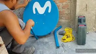 INSTALACION DE UNA ANTENA SATELITAL DE MOVISTAR HD