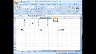 Multiply Matrices with Excel function MMULT