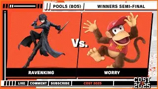 COST 2025 - Ravenking (Joker) VS worry (Diddy Kong) - Super Smash Bros. Ultimate - SSBU