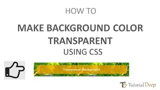 How To Make Background Color Transparent In CSS