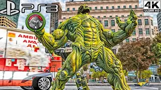 Abomination Smashing New York | Amazing Physics- Incredible HULK {PS3} ULTRA Realistic GAMEPLAY/4K