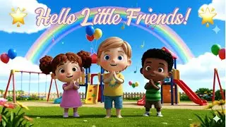 👉 Hello Little Friends | Kids Song in 5 Languages 🌈