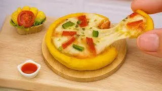 Seafood Pizza Recipe 🍕Cooking Delicious Miniature Spicy Crab Pizza 🦀 Real Food By Tiny Taste Kitchen