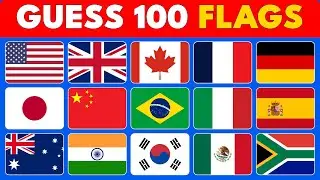 Guess All 100 Flags? 🚩🌍 | Geography Quiz Challenge