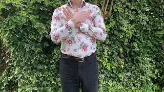 Demonstrating the 'Butterfly Hug', also known as 'Butterfly Tapping' - Reduce Stress and Anxiety