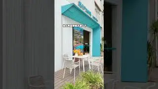 Cafe shop outdoor furniture. Restaurant dining table and chairs. Simple design. Easy to be cleaned.