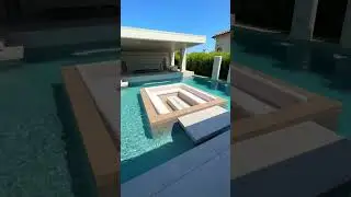 How deep should your pool be? 👀 #luxuryhome #pool #poolhome #outdoorliving #luxurypools #dreampool