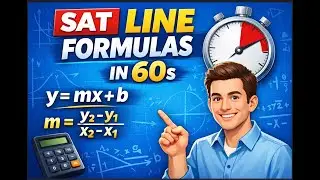 SAT MATH: All Line Equations in 60 Seconds! | MUST-KNOW Formulas #shorts