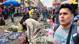El CAOS de la VENTA CELLEJERA en LIMA 🇵🇪 Ropa, Comida BASURA por todo los lados 