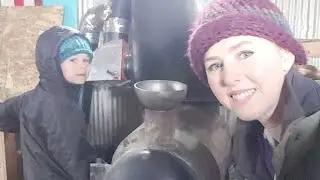 Rocket Mass Heater Cold Start...The Wrong Way