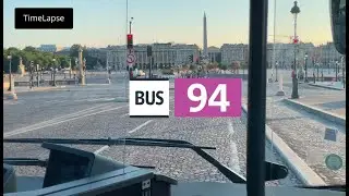 Bus Ligne 94 - Paris - TimeLaspe