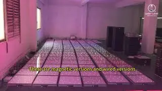 White led dance floor lighting test