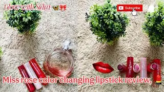 Miss rose color changing lipstick review |Miss rose hydrating lipstick review 💄💋