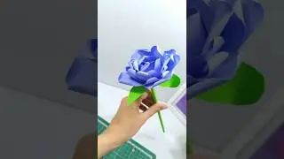 How to make Rose from paper | flower making with paper | #diy #shorts