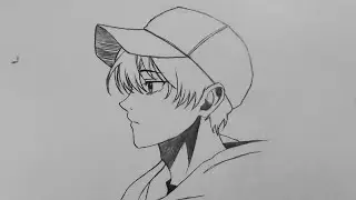 Cara Menggambar Anime Cowok Bertopi  untuk Pemula || Step by step MUDAH