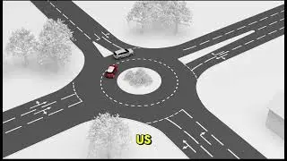 Roundabout turning right 3rd exit, Leaving the roundabouts in the right hand lane part 7