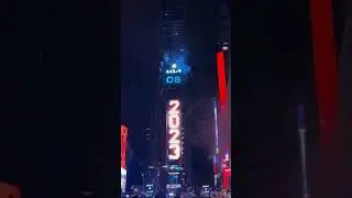 Times Square ball drop - 2024 - #newyear2024 #newyork #fireworks #viralshorts #timessquare