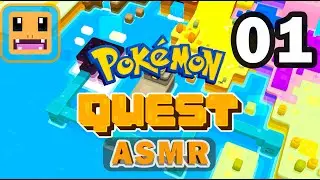 ASMR Pokemon Quest Gameplay Walkthrough Part 1 (1-1)