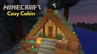 Minecraft: How To Build a Cosy Cabin (Easy tutorial)