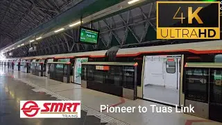 SMRT EWL Alstom MOVIA R151 (841/842) ride from Pioneer to Tuas Link