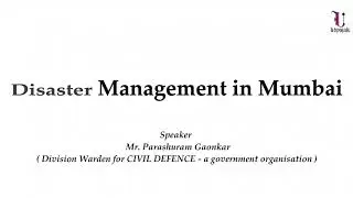 Disaster management in mumbai