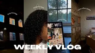 weekly vlog: getting off work early, thrifting, breaking my camera lens, dying my hair black + more