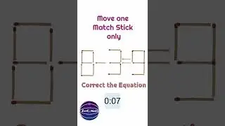 Think Logically | Matchstick Puzzle | #shorts #math #puzzle #youtubeshorts #riddles
